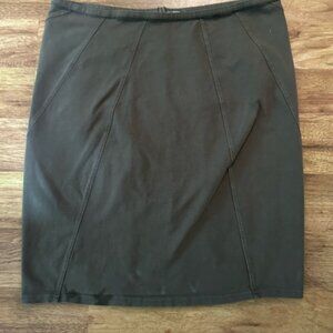 Athleta Gray/Brown Pencil ‎ Skirt Knee-Length Work